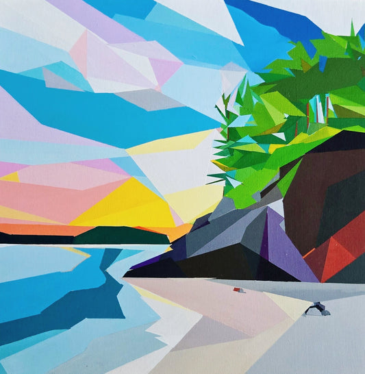 Third Beach | 12x12 | Original Painting