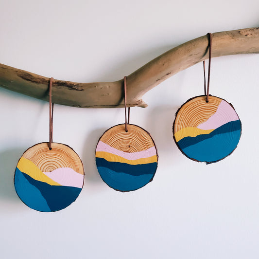 Hand Painted Ornaments | Set of 3 | Originals